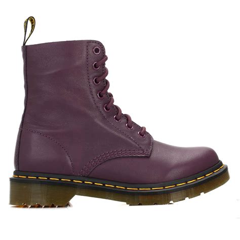 dark purple dr martens|dr martens purple leather boots.